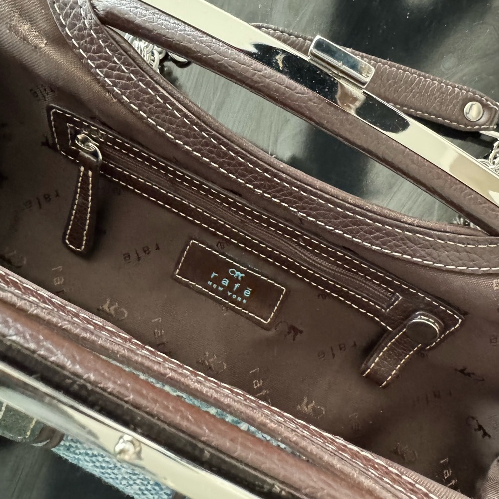 RAFĒ Chic Tweed Clutch with Button Accents - Picture 11 of 13